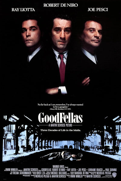 GoodFellas Movie Poster - Classic Martin Scorsese Crime Film Movie Poster | Film Wall Art Print