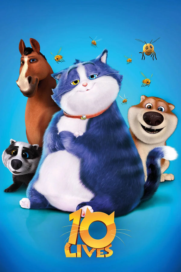 10 Lives(2024): Premium Feline Fantasy Poster - Premium Movie Poster