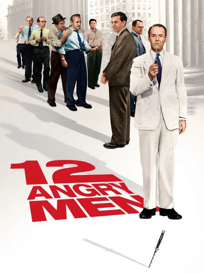 12 Angry Men Movie Poster - Classic Courtroom Drama Movie Poster | Film Wall Art Print