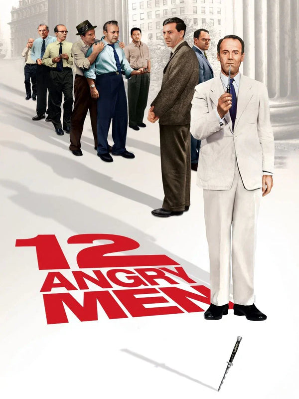 12 Angry Men Movie Poster - Classic Courtroom Drama Movie Poster | Film Wall Art Print
