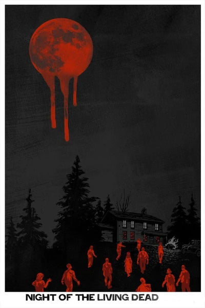 1968 Night of the Living Dead Horror Poster - Premium Movie Poster