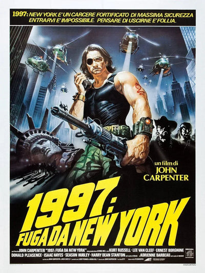 1997 Fuga da New York - Film Poster | Cult Classic Sci-Fi Movie Poster | Film Wall Art Print