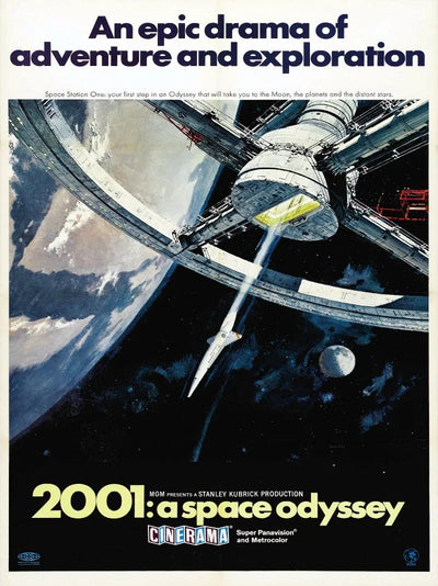 2001: A Space Odyssey Movie Poster - Iconic Sci-Fi Art Movie Poster | Film Wall Art Print