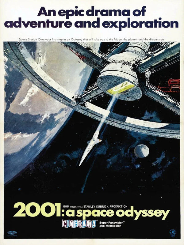 2001: A Space Odyssey Movie Poster - Iconic Sci-Fi Art Movie Poster | Film Wall Art Print