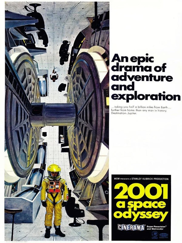 2001: A Space Odyssey Movie Poster - Classic Sci-Fi Art Movie Poster | Film Wall Art Print