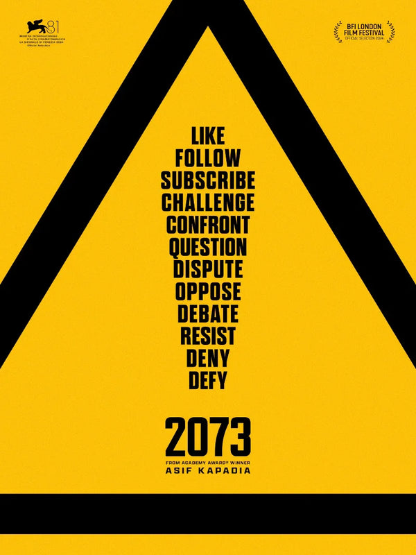 2073 Movie Poster - Dystopian Sci-Fi Thriller Film Art Movie Poster | Film Wall Art Print