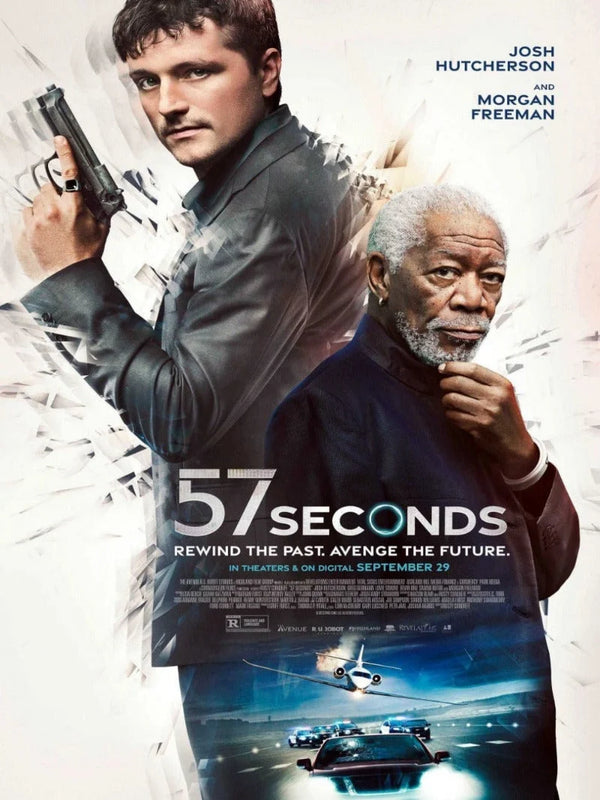 57 Seconds Movie Poster - Sci-Fi Thriller Film Art Movie Poster | Film Wall Art Print
