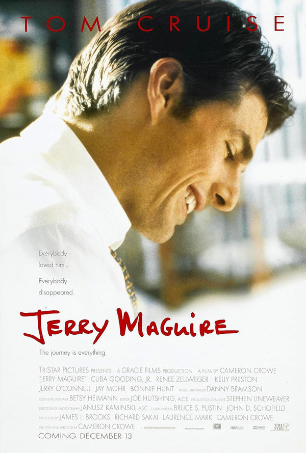 Jerry Maguire Movie Poster - Iconic 1996 Sports Drama Film Art Movie Poster | Film Wall Art Print