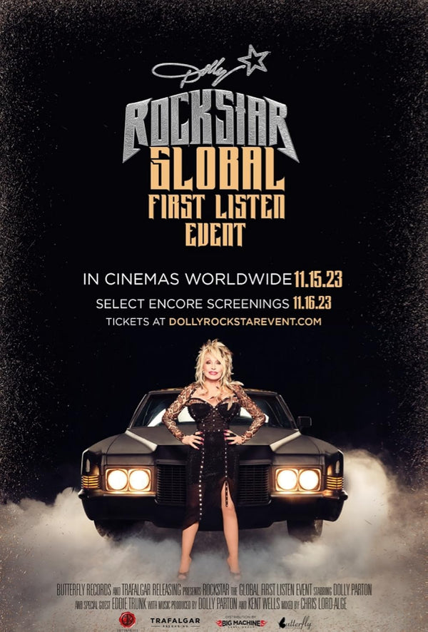 Dolly Parton Rockstar: Global First Listen Event 2023 Music Movie Poster | Film Wall Art Print
