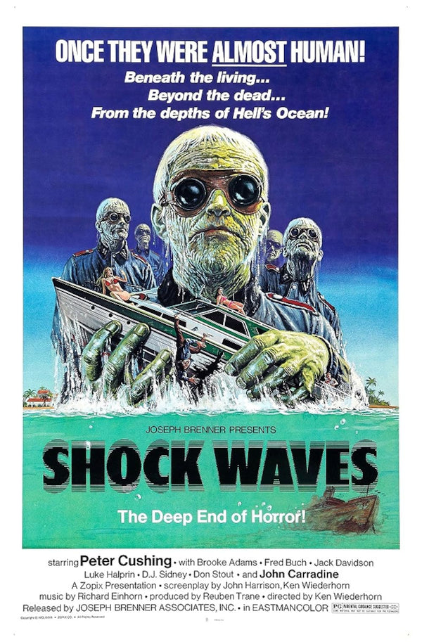 Shock Waves (1977) - Drama, Horror, Mystery Movie Poster Movie Poster | Film Wall Art Print