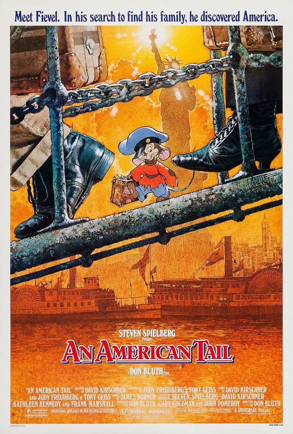 American Tail (1986) - Animated Adventure Comedy Movie Poster Movie Poster | Film Wall Art Print