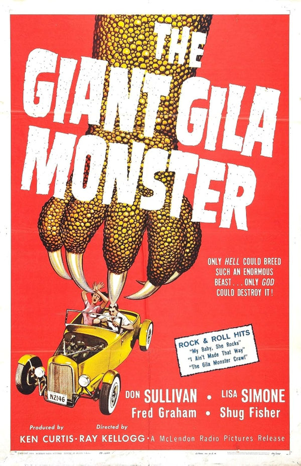 Giant Gila Monster (1959) Movie Poster - High Quality Print Movie Poster | Film Wall Art Print