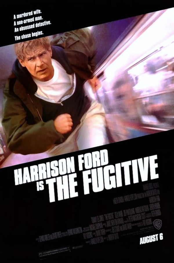 Fugitive Movie Poster - Classic Thriller Film Art Print Movie Poster | Film Wall Art Print