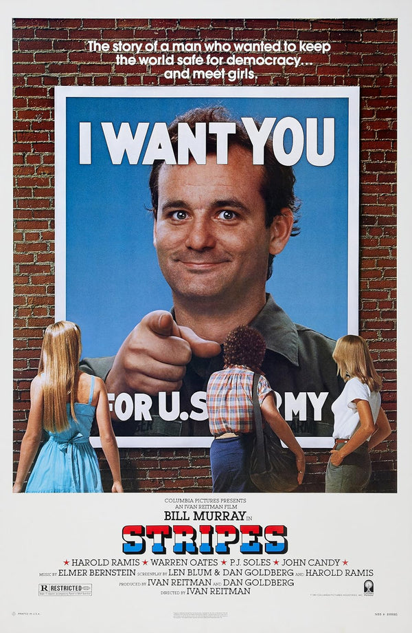 Stripes Movie Poster - Classic Comedy Film Art Print Movie Poster | Film Wall Art Print