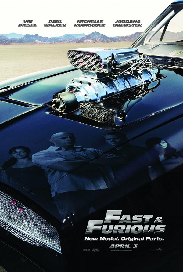 Fast and Furious Movie Poster - Official Artwork & Collectibles Movie Poster | Film Wall Art Print