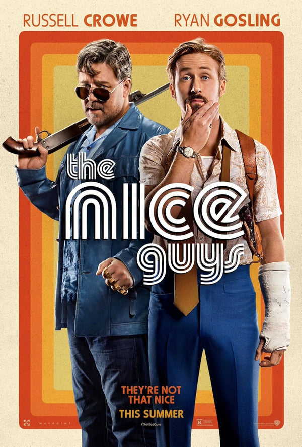 The Nice Guys Movie Poster - Ryan Gosling & Russell Crowe Movie Poster | Film Wall Art Print