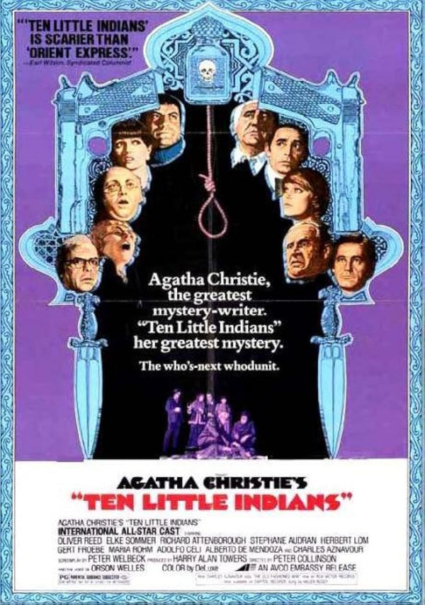 Ten Little Indians (1974) Crime, Mystery, Thriller Classic Movie Poster Movie Poster | Film Wall Art Print