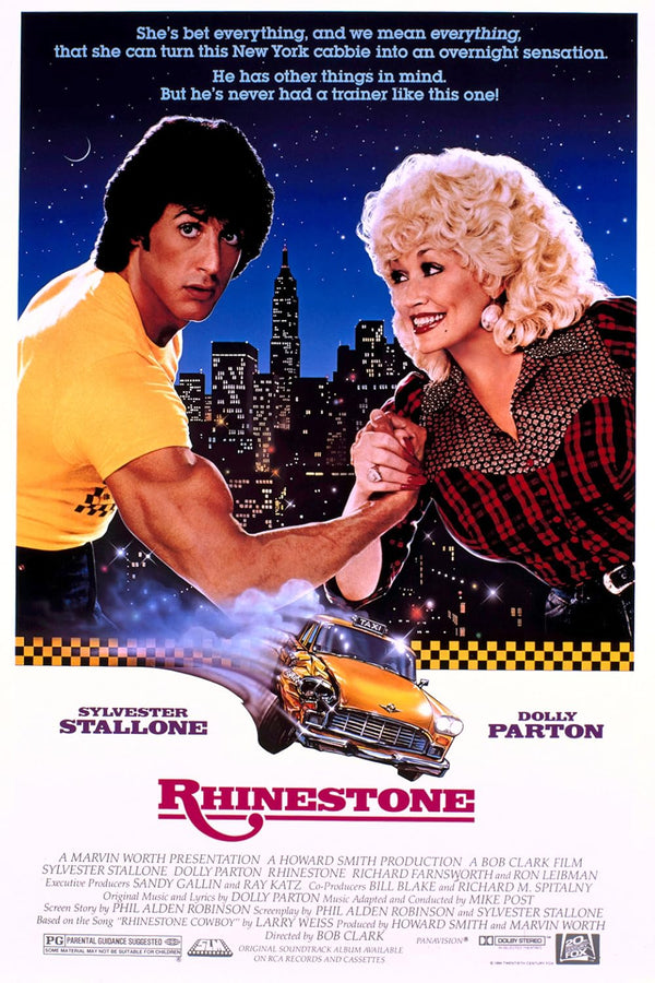 Rhinestone (1984) - Star-Studded Comedy & Music Flick Movie Poster | Film Wall Art Print