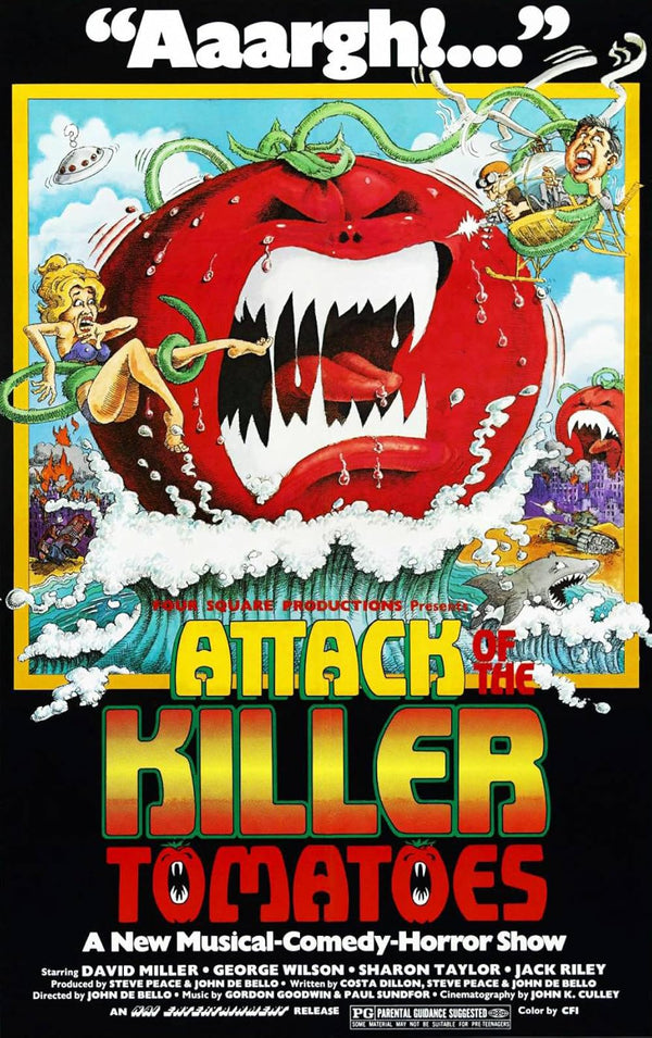 Attack of the Killer Tomatoes (1978) - Adventure Comedy Horror Movie Poster Movie Poster | Film Wall Art Print