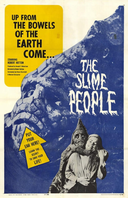 Slime People (1963) - Classic Horror Sci-Fi Poster Movie Poster | Film Wall Art Print