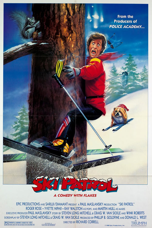 Ski Patrol (1990) - Action Comedy Sport Movie Poster Movie Poster | Film Wall Art Print