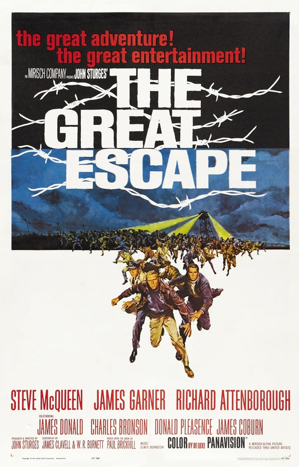 Great Escape (Polish) 1963 Adventure Drama Thriller Movie Poster Movie Poster | Film Wall Art Print
