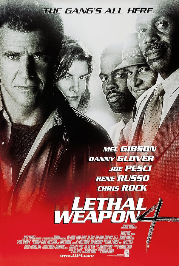 Lethal Weapon 4 (1998) – Action Crime Thriller Movie Poster Movie Poster | Film Wall Art Print