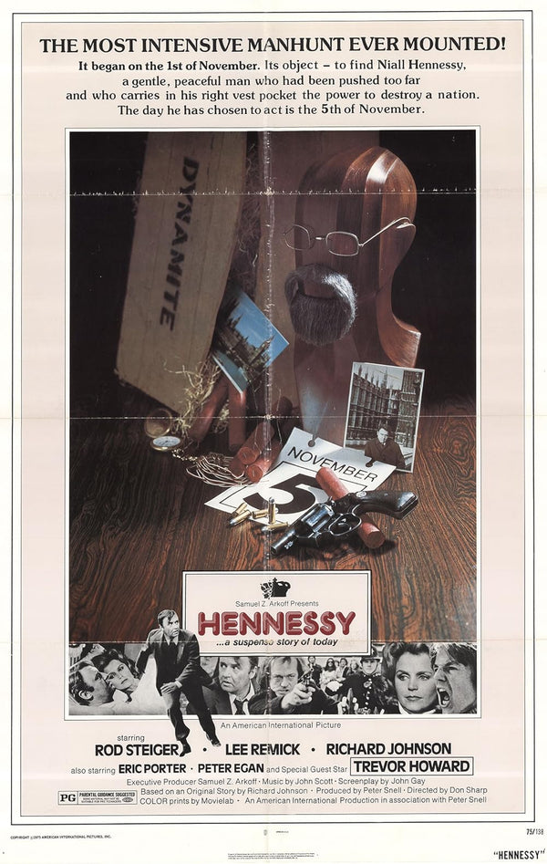 Hennessy (1975) Movie Poster – Action, Drama, Thriller Classic Movie Poster | Film Wall Art Print