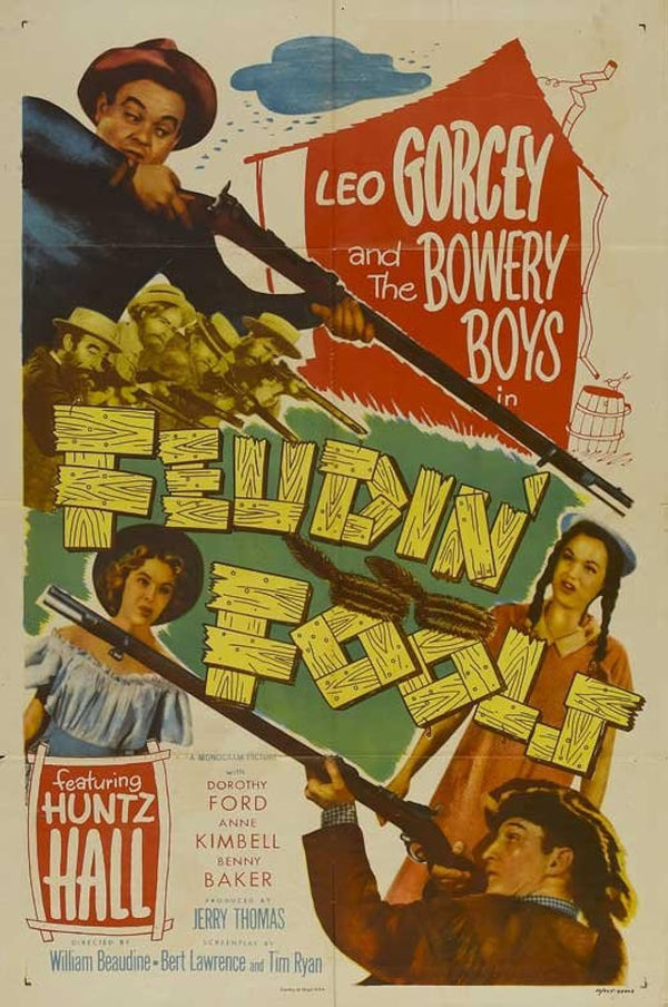 Feudin Fools (1952) Comedy Poster – Classic Laughs Movie Poster | Film Wall Art Print