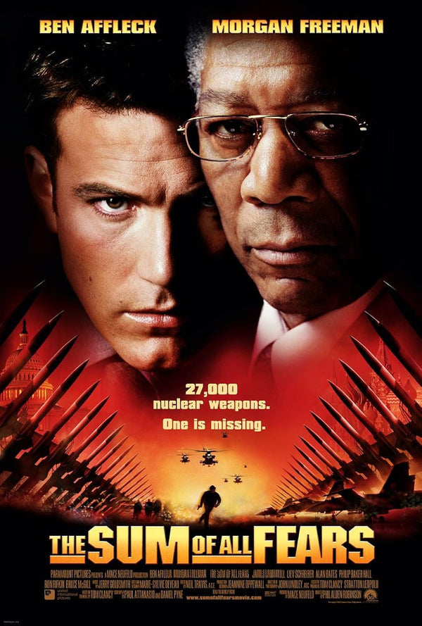 Sum of All Fears (2002) - Action Thriller Movie Poster Movie Poster | Film Wall Art Print