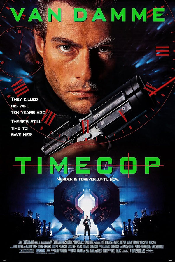 Timecop (1994) - Action Crime Sci-Fi Movie Poster Movie Poster | Film Wall Art Print