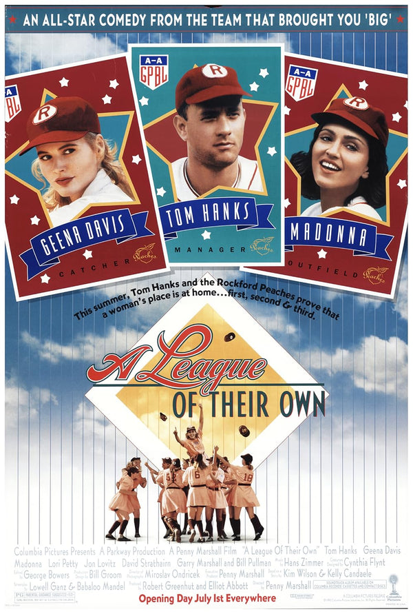 A League of Their Own Movie Poster - Classic 1992 Baseball Film Movie Poster | Film Wall Art Print