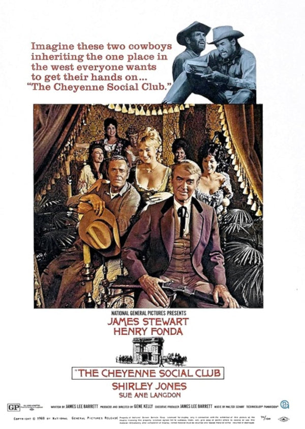 Cheyenne Social Club (1970) - Western Comedy Movie Poster Movie Poster | Film Wall Art Print