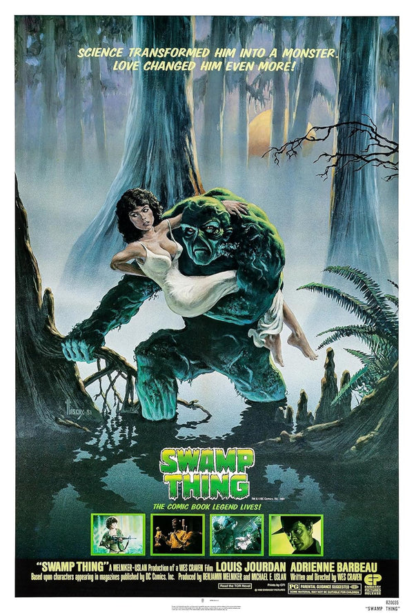 Swamp Thing Movie Poster - Classic Horror Film Artwork Movie Poster | Film Wall Art Print