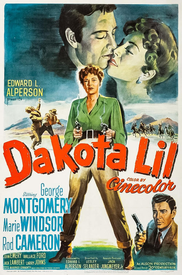 Dakota Lil (1950) - Drama Western Movie Poster Movie Poster | Film Wall Art Print