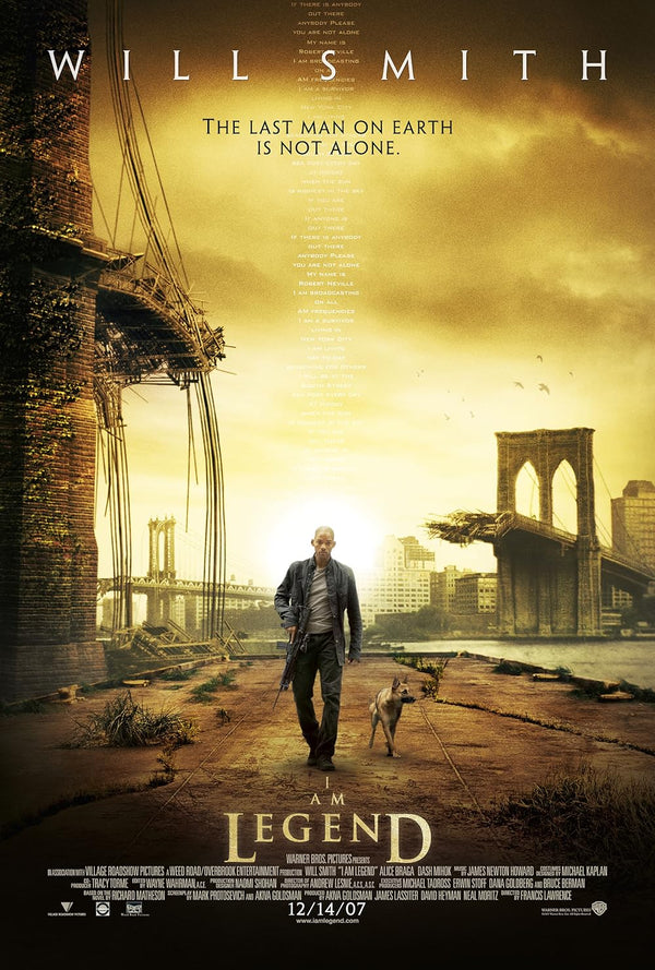 I Am Legend Movie Poster - Will Smith Sci-Fi Horror Movie Poster | Film Wall Art Print