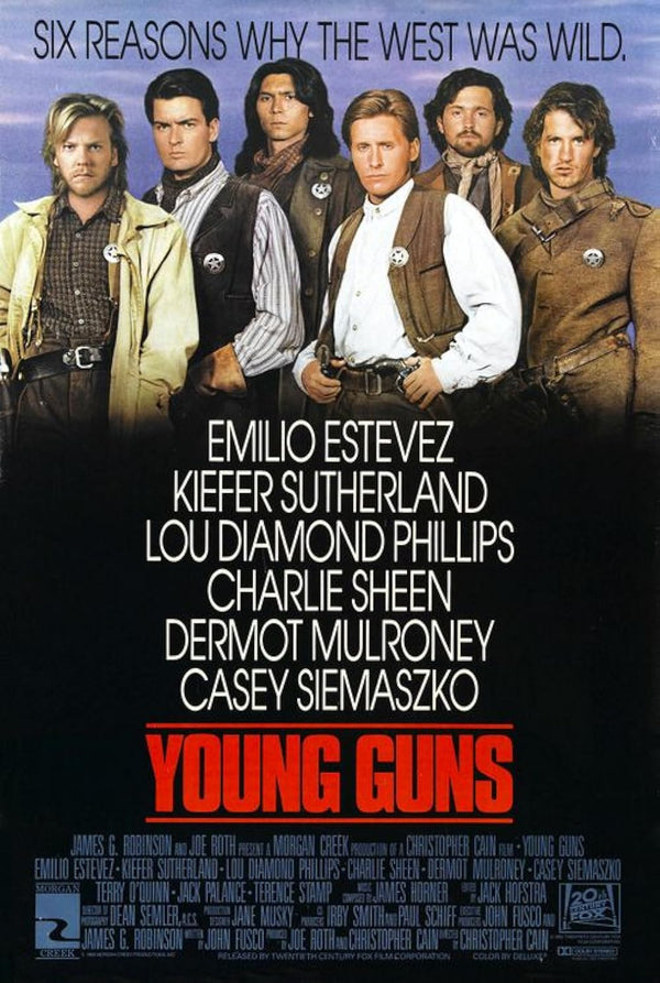 Young Guns (1988) – Action, Drama, Western Movie Poster Movie Poster | Film Wall Art Print