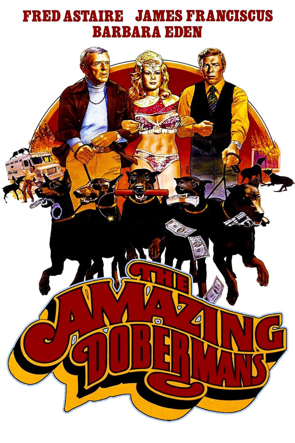 Amazing Dobermans (1976) – Hilarious Family Comedy & Crime Adventure Movie Poster | Film Wall Art Print