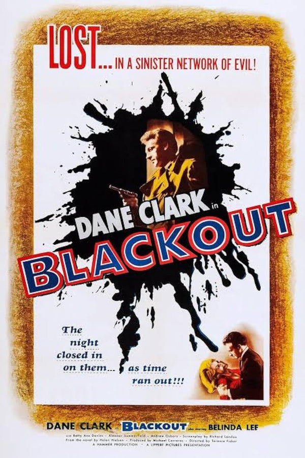 Blackout (1954) Movie Poster – Crime Drama Film-Noir Classic Movie Poster | Film Wall Art Print