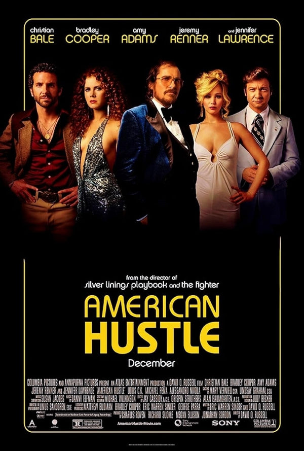 American Hustle (2013) Movie Poster – Crime & Drama Thriller Movie Poster | Film Wall Art Print