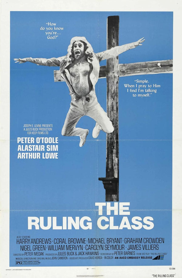 Ruling Class (1972) Movie Poster – Comedy, Drama, Musical Movie Poster | Film Wall Art Print