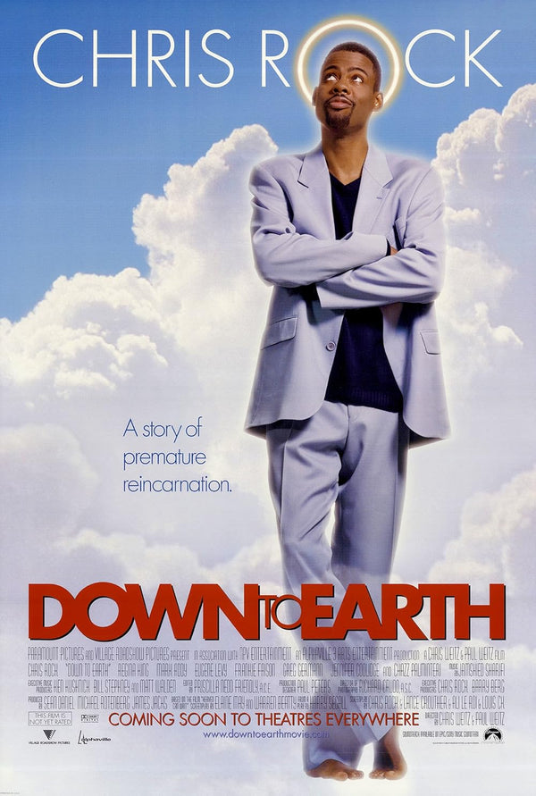 Down To Earth (2001) – Humorous & Whimsical Comedy Fantasy Poster Movie Poster | Film Wall Art Print