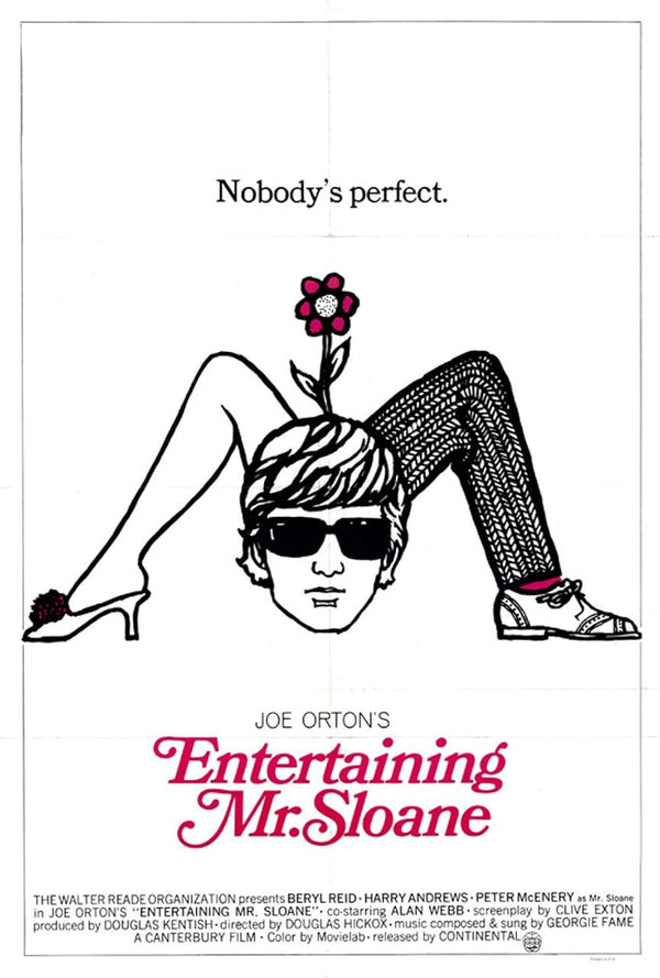 Entertaining Mr. Sloane (1970) – Dark Comedy Crime Thriller Movie Poster | Film Wall Art Print