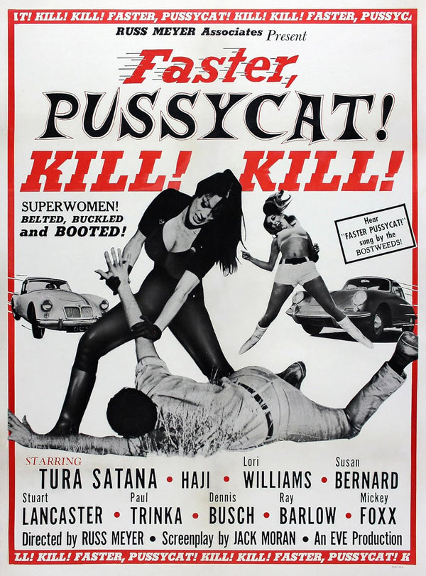 Faster, Pussycat! Kill! Kill! (1965) - Action Comedy Classic Movie Poster | Film Wall Art Print