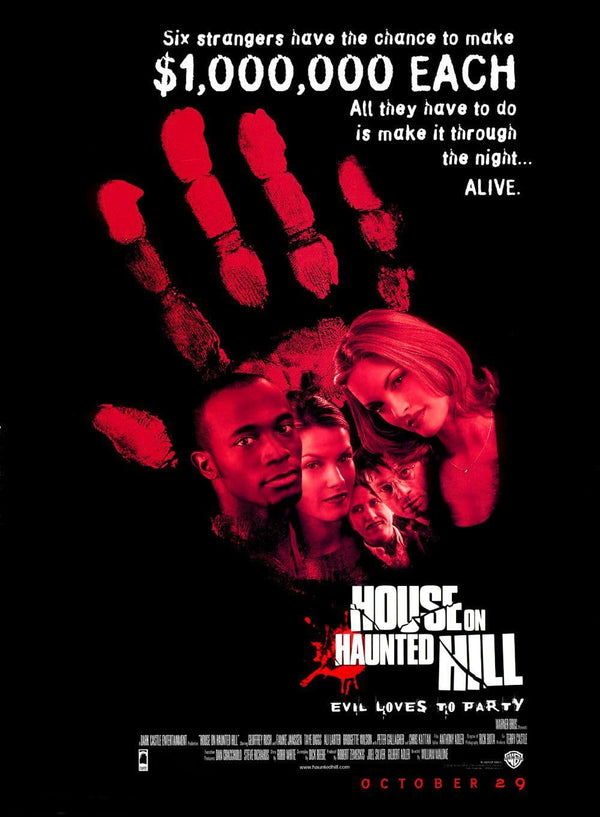House on Haunted Hill Movie Poster - Classic Horror Film Art Movie Poster | Film Wall Art Print