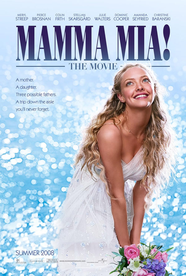 Mamma Mia (2008) – Romantic Musical Comedy Movie Poster Movie Poster | Film Wall Art Print