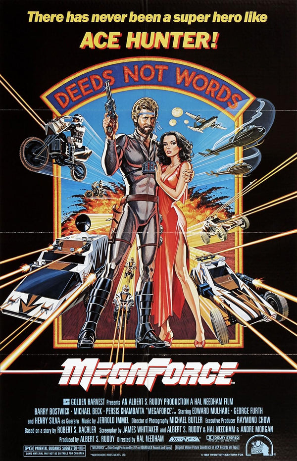 Megaforce (1982) - Action Sci-Fi Poster | Retro Movie Art Movie Poster | Film Wall Art Print