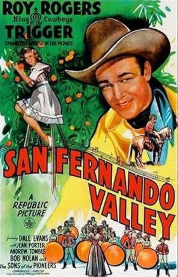 San Fernando Valley Girls (1944) – Drama, Music, Western Movie Poster Movie Poster | Film Wall Art Print