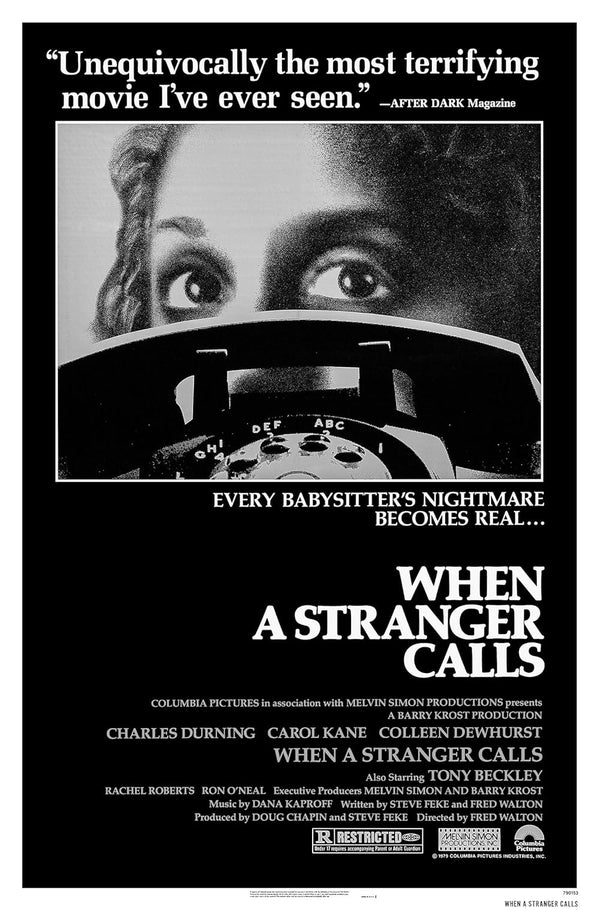 When a Stranger Calls (1979) - Classic Horror Thriller Poster Movie Poster | Film Wall Art Print