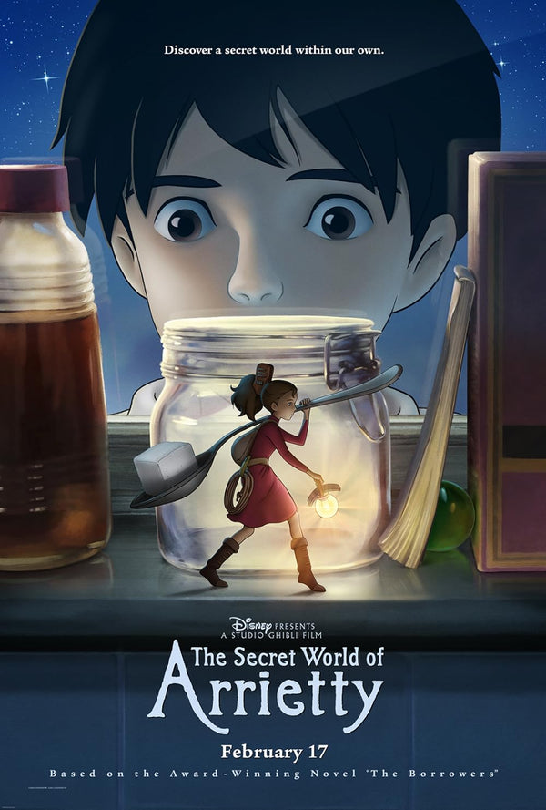 Secret World of Arrietty (2010) - Animated Adventure Movie Poster Movie Poster | Film Wall Art Print